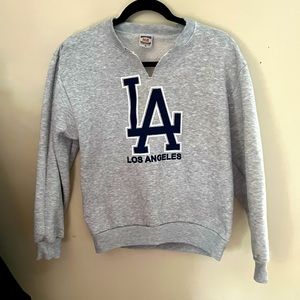 Hill, LA sweatshirt.